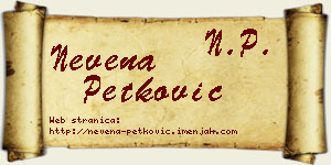 Nevena Petković vizit kartica